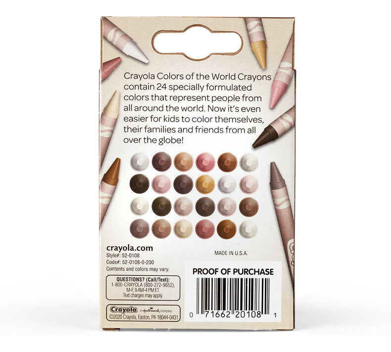 Crayola Color of the World Friends Colour Pencils (24ct)