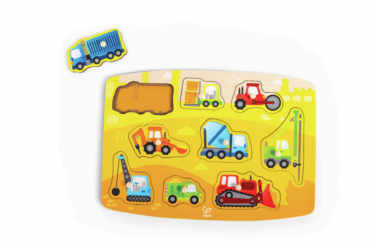 Hape Construction Peg Puzzle