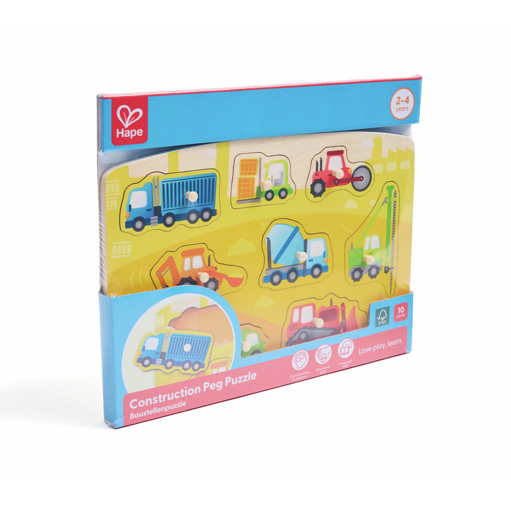 Hape Construction Peg Puzzle
