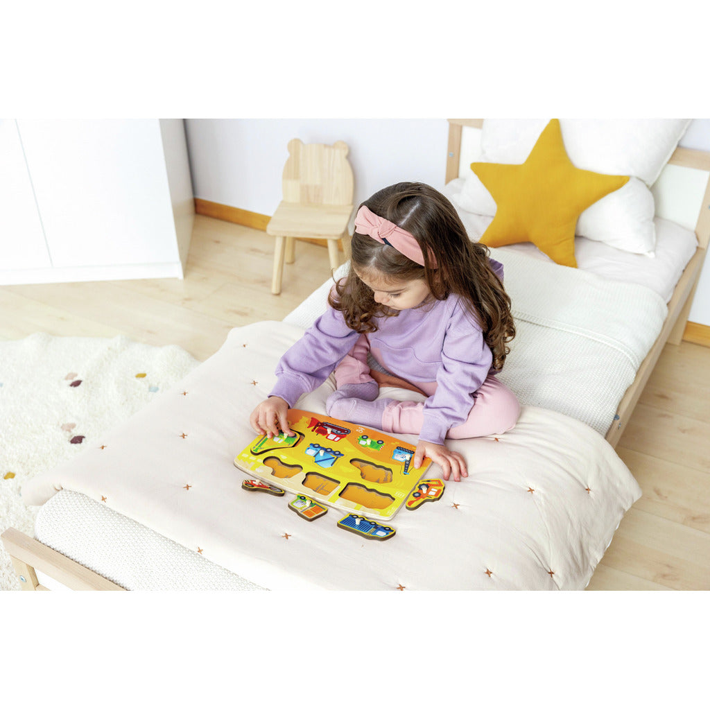 Hape Construction Peg Puzzle