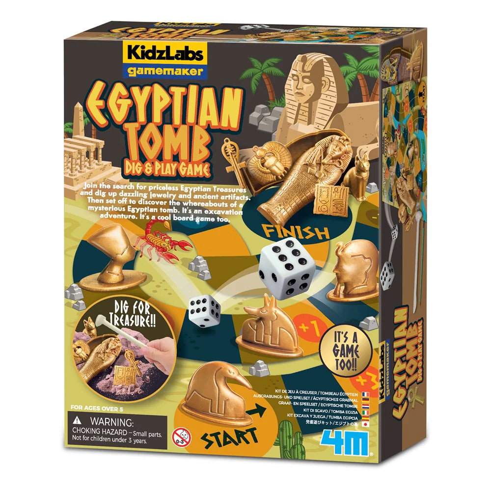 4M KidzLabs Gamemaker Series Egyptian Tomb Dig & Play Game