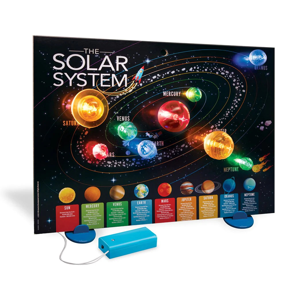 4M KidzLabs 3D Solar System Light-Up Poster