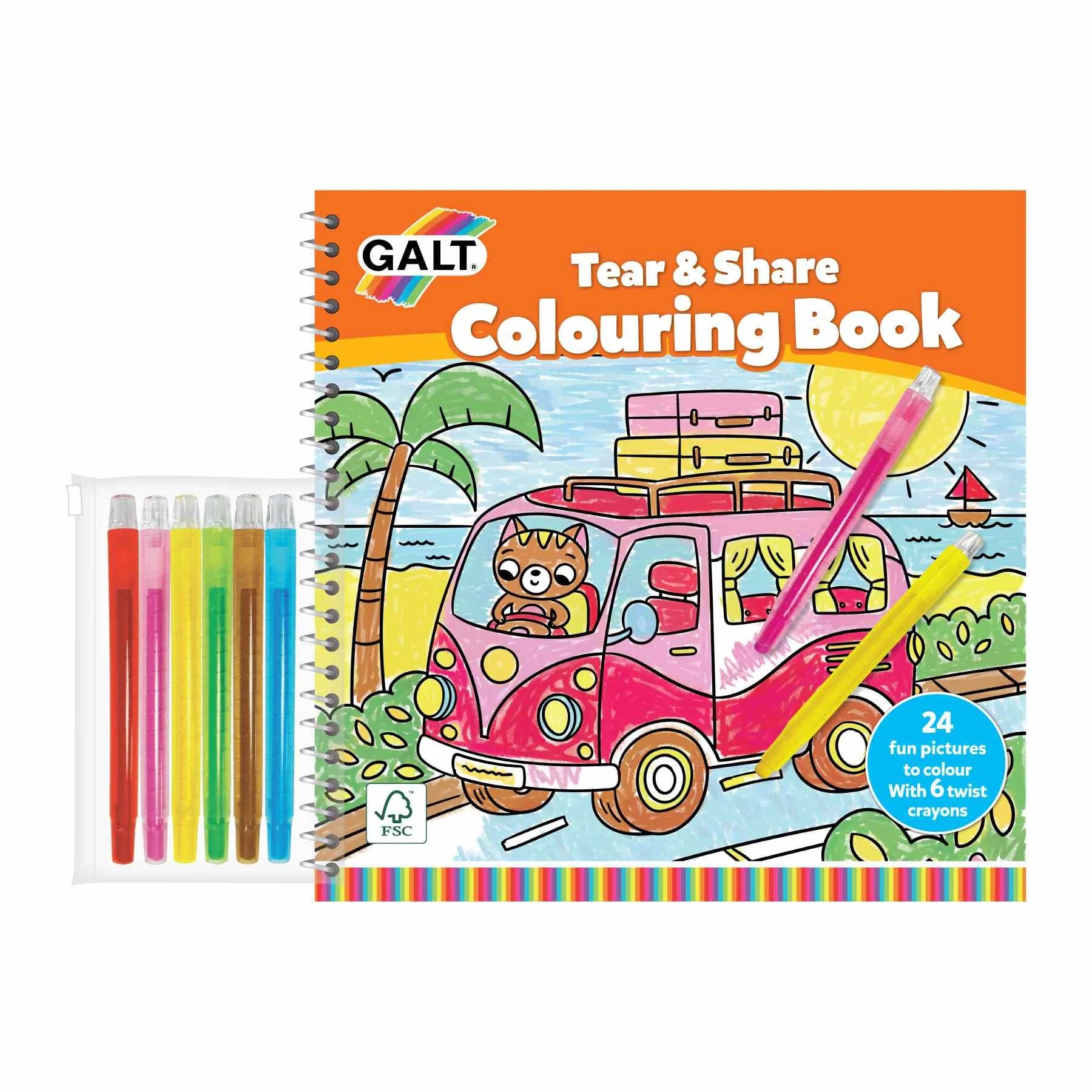 Galt Tear And Share Colouring Book