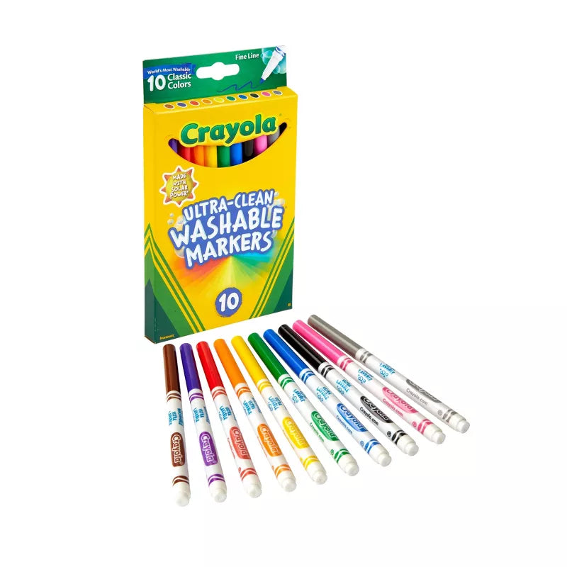 Crayola Ultra-Clean Washable Fine Markers 10ct