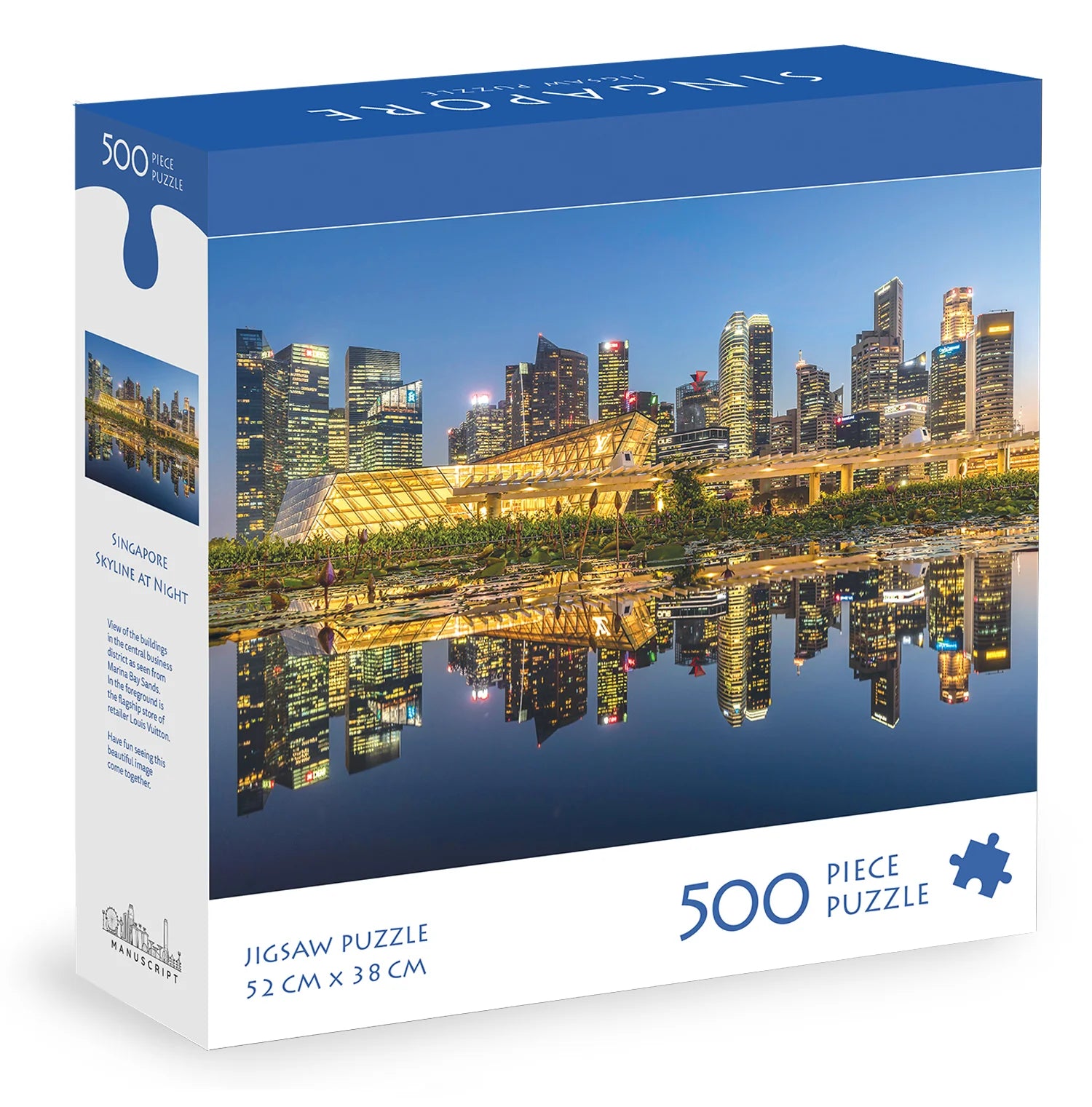 Singapore 500-piece Jigsaw Puzzle: Singapore Skyline at Night