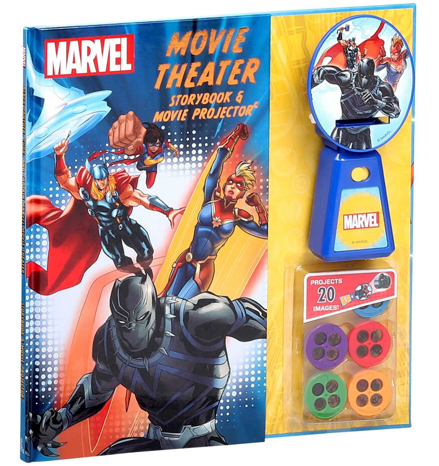 Movie Theater Storybook & Projector: Marvel Black Panther, Thor, and Captain Marvel