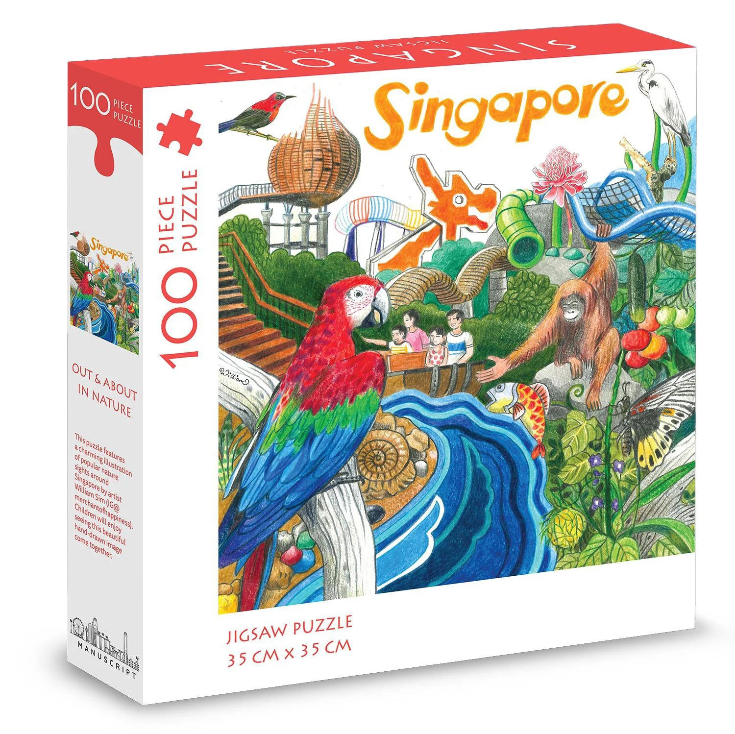 Singapore 100-piece Jigsaw Puzzle: Out & About Nature