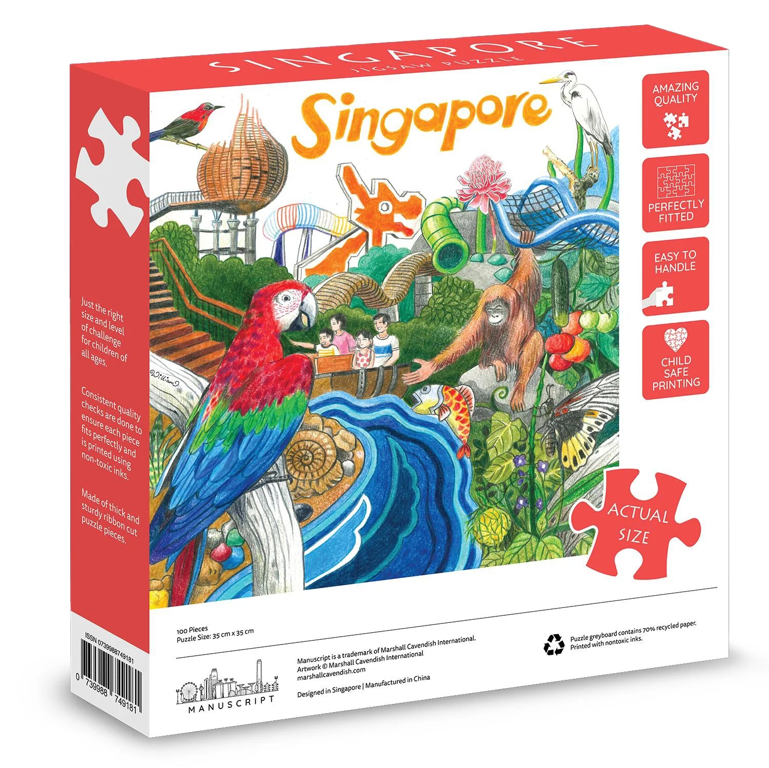 Singapore 100-piece Jigsaw Puzzle: Out & About Nature