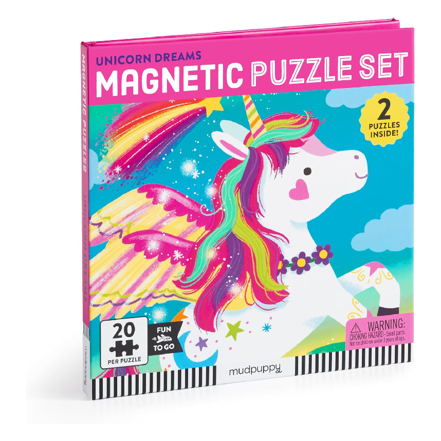 Mudpuppy Magnetic Puzzle Set: Unicorn Dreams