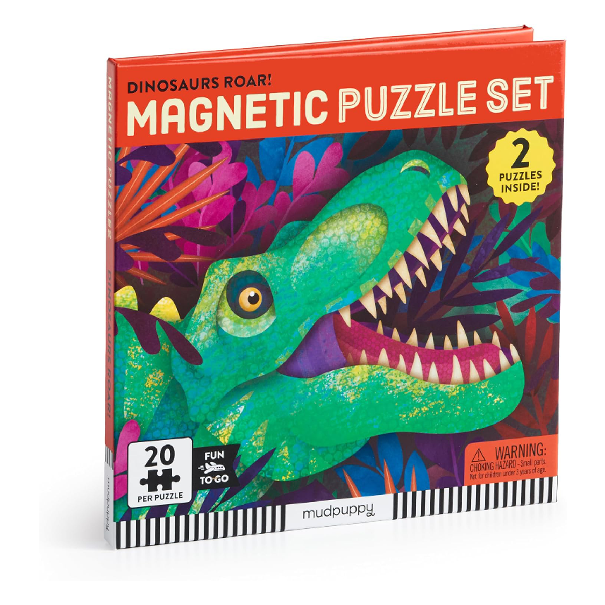 Mudpuppy Magnetic Puzzle Set: Dinosaurs Roar!
