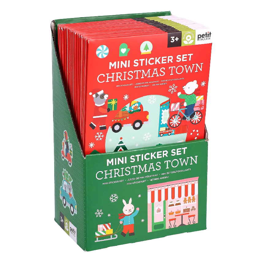 Petit Collage Mini Sticker Set: Christmas Town