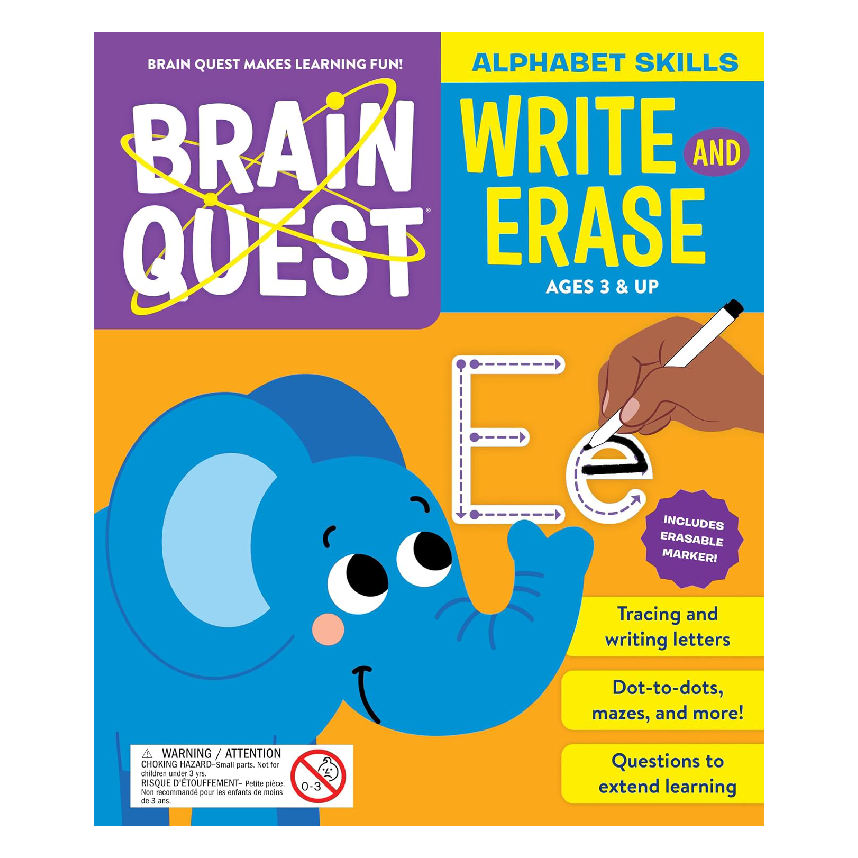 Brain Quest Write And Erase: Alphabet Skills