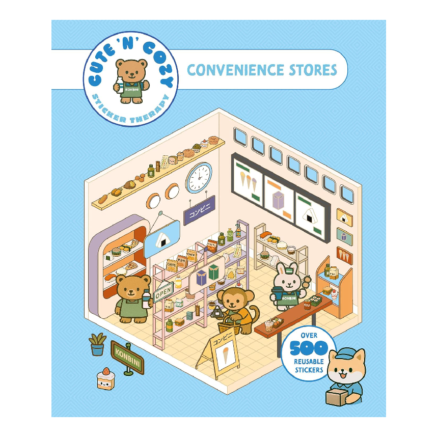 Cute N Cozy Sticker Therapy: Convenience Stores Over 700 Reusable Stickers!
