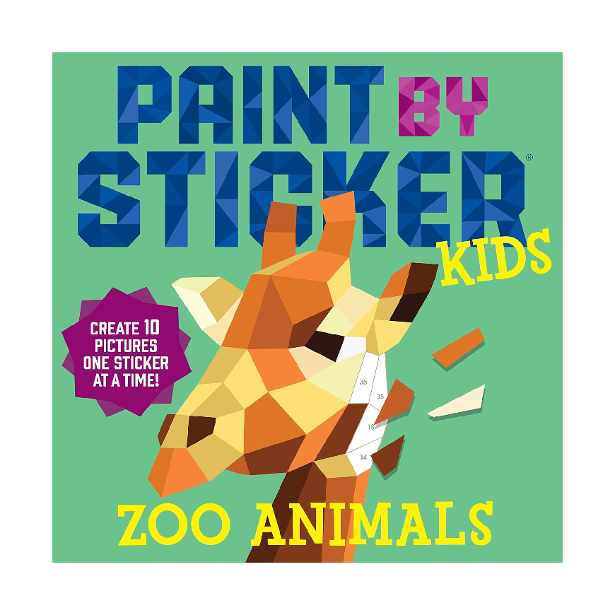 Paint By Sticker Kids: Zoo Animals