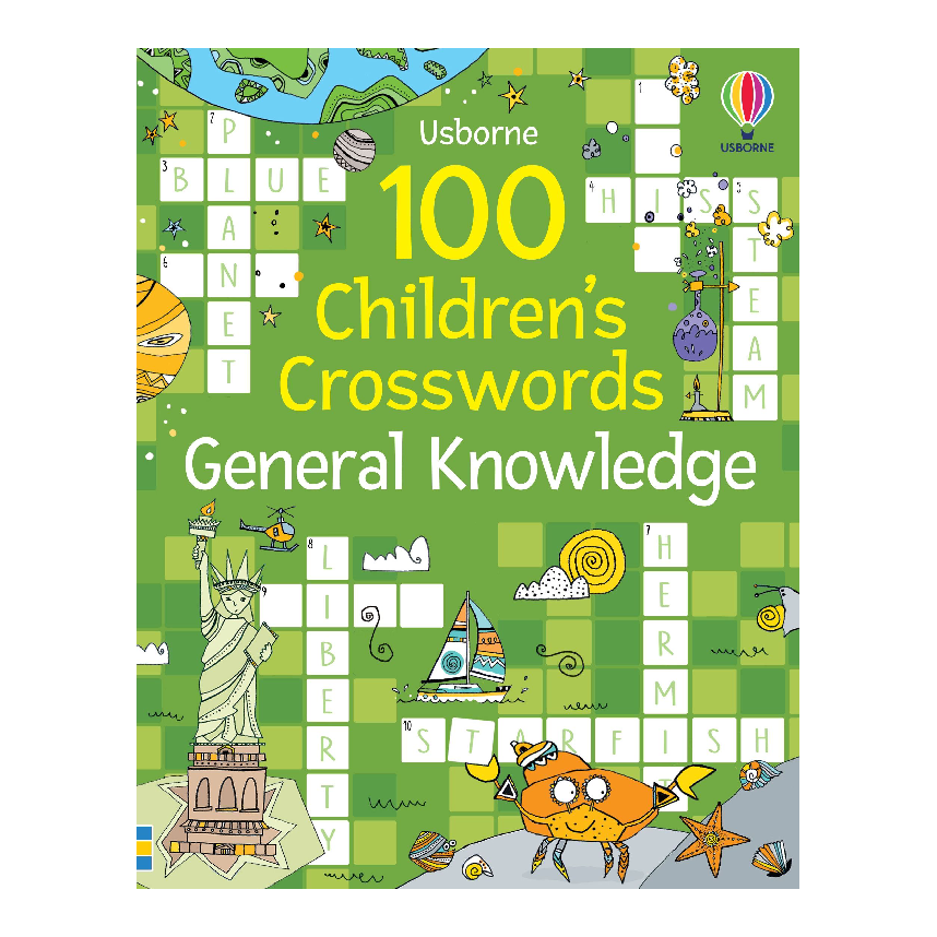 Usborne 100 Childrens Crosswords: General Knowledge