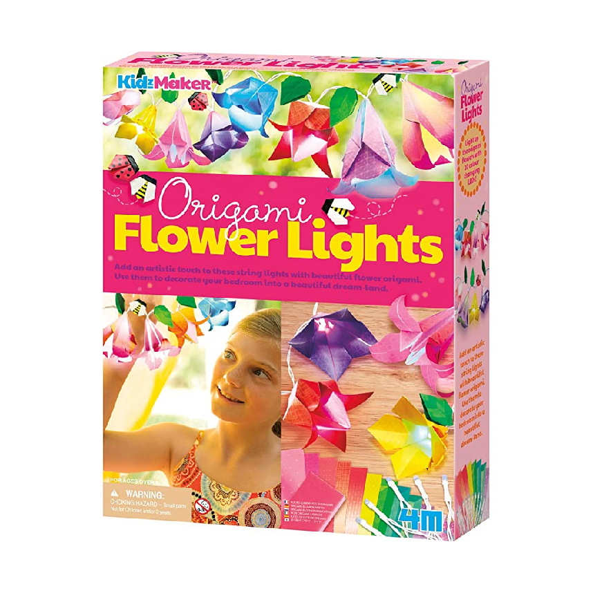 4M KidzMaker Make Your Own Origami Flower Light