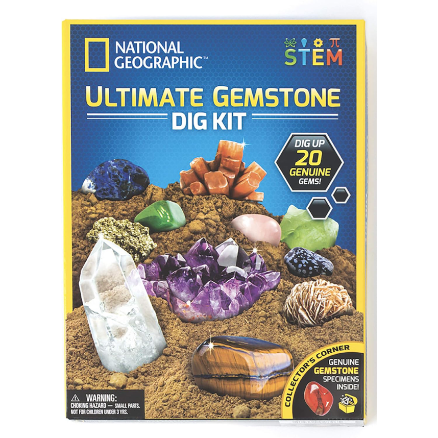 National Geographic Ultimate Gemstone Dig Kit (25pc)