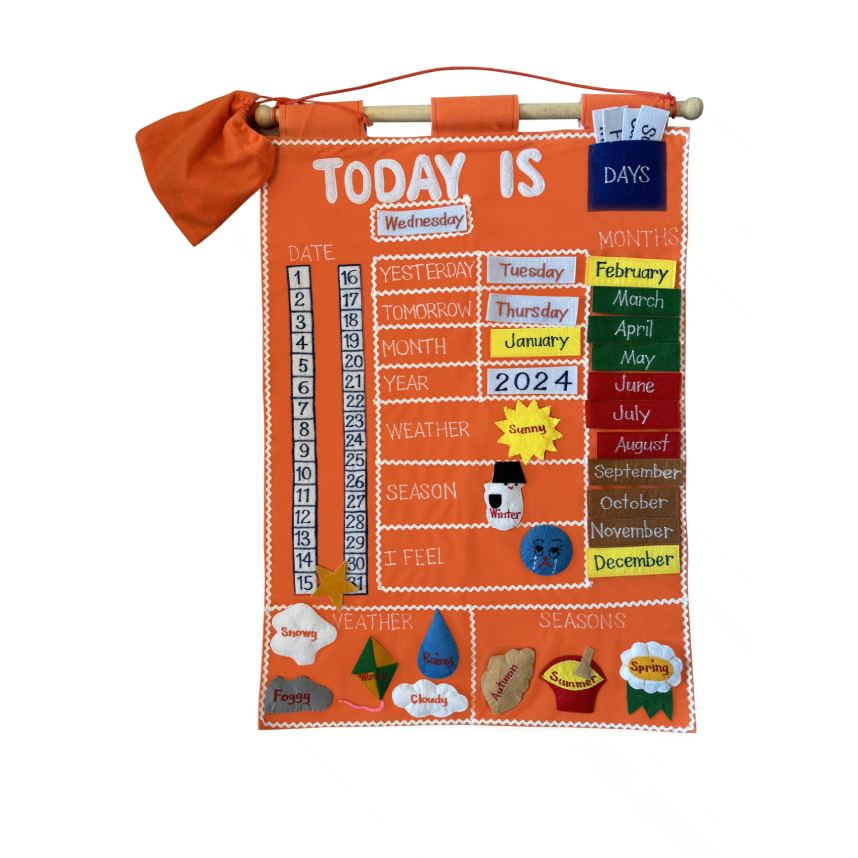 SmartMama Soft Play Fabric Wall Chart: Today Is Chart