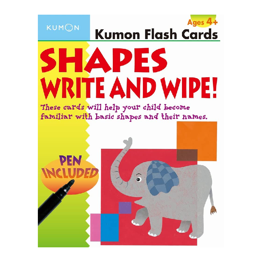 Kumon Flash Cards: Shapes Write & Wipe