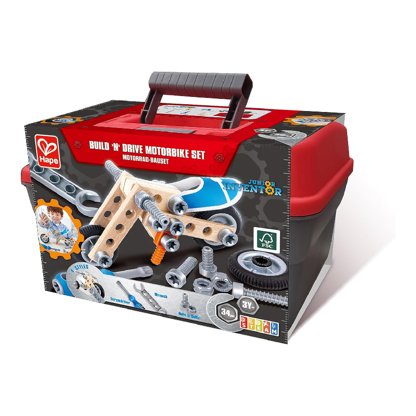 Hape Build N Drive Motorbike Set