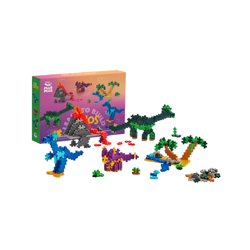 Plus-Plus Learn To Build Dinosaurs
