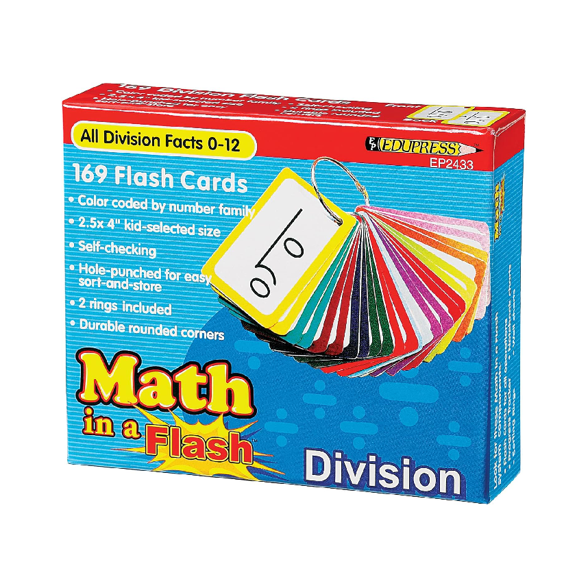 Edupress Math In A Flash Cards: Division