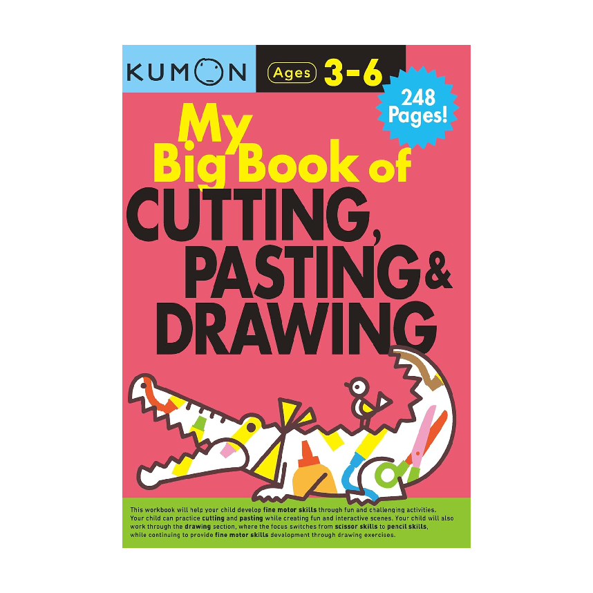 Kumon My Big Book Of Cutting, Pasting And Drawing