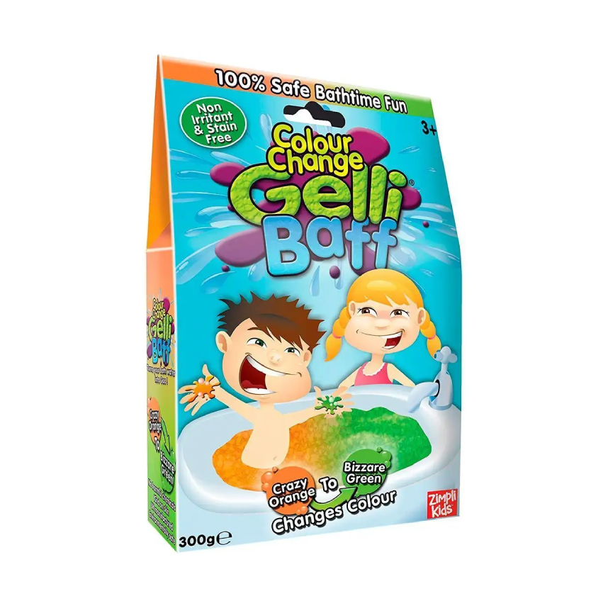 Zimpli Kids Gelli Baff Colour Change: Crazy Orange To Bizarre Green