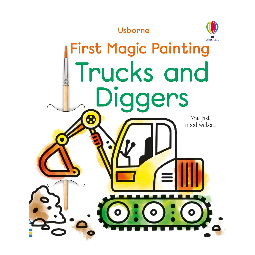 Usborne First Magic Painting: Trucks And Diggers