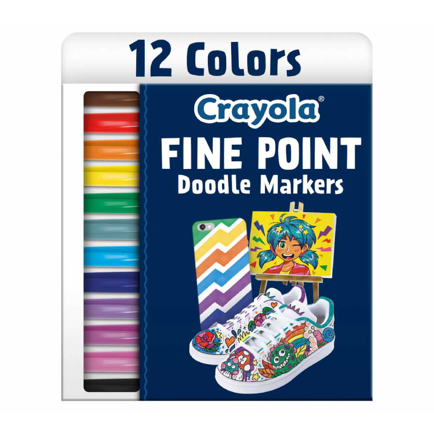 Crayola Doodle Marker Finepoint (12ct)