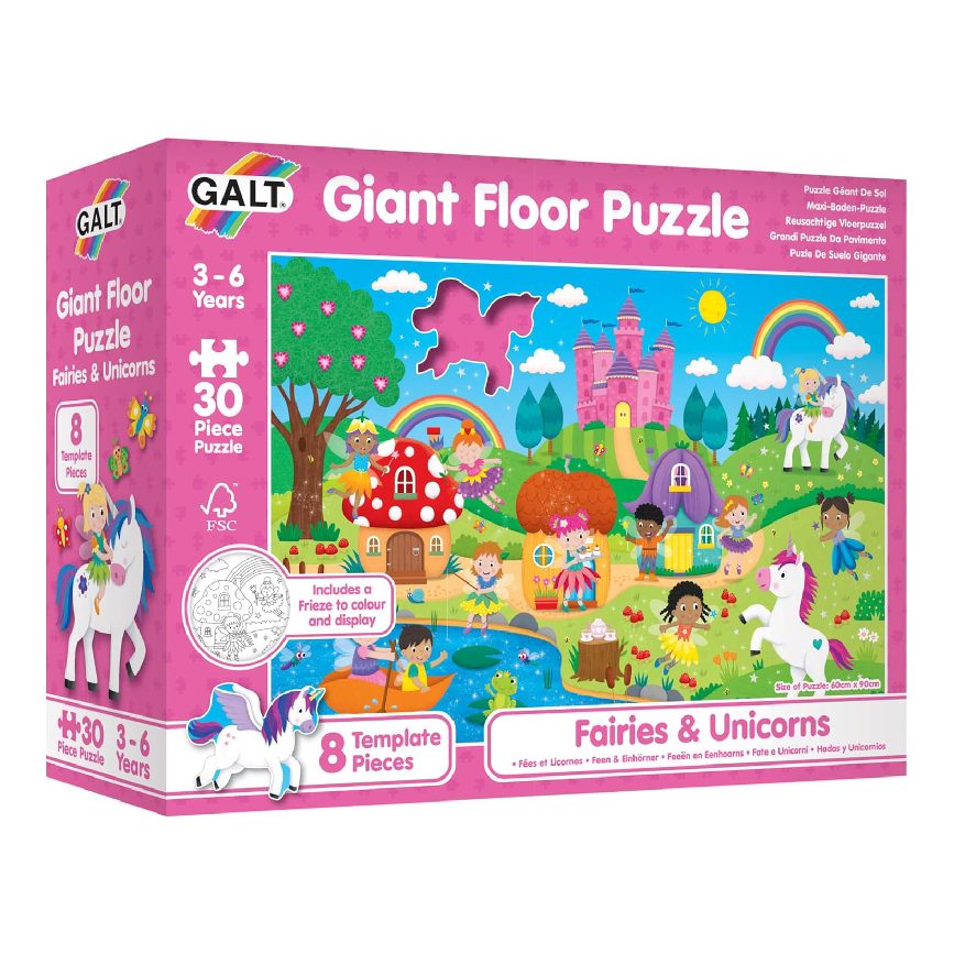 Galt Giant Floor Puzzles: Fairies and Unicorns