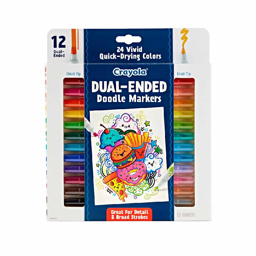 Crayola Marker Vibrant Bold Dual End (12ct)