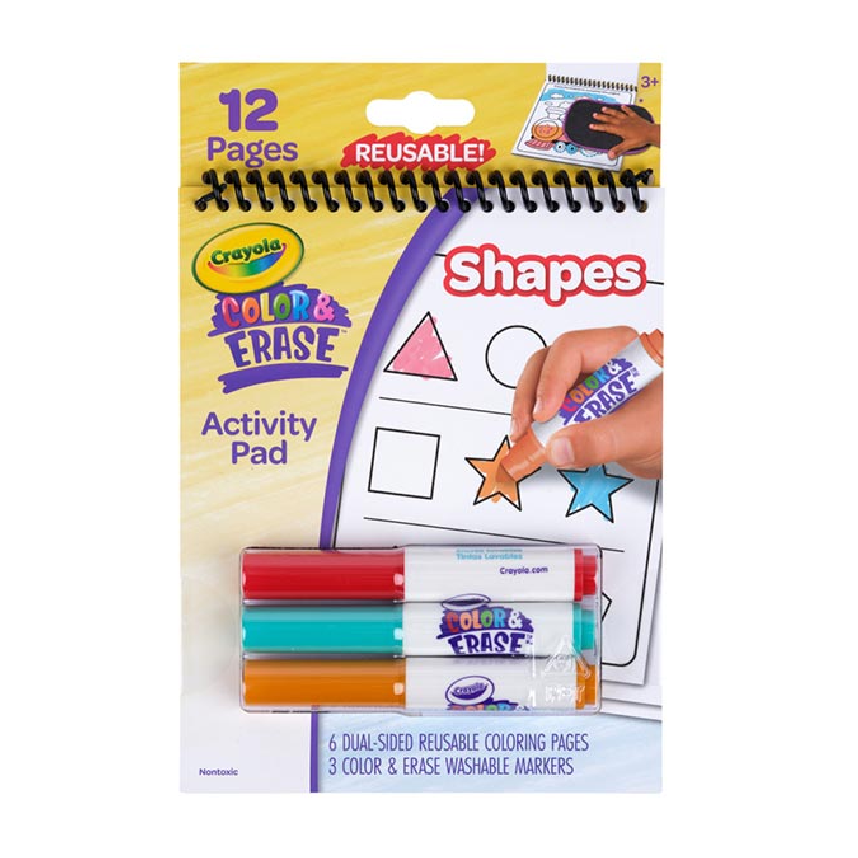 Crayola Color & Erase Educational Activity Pad: Shapes