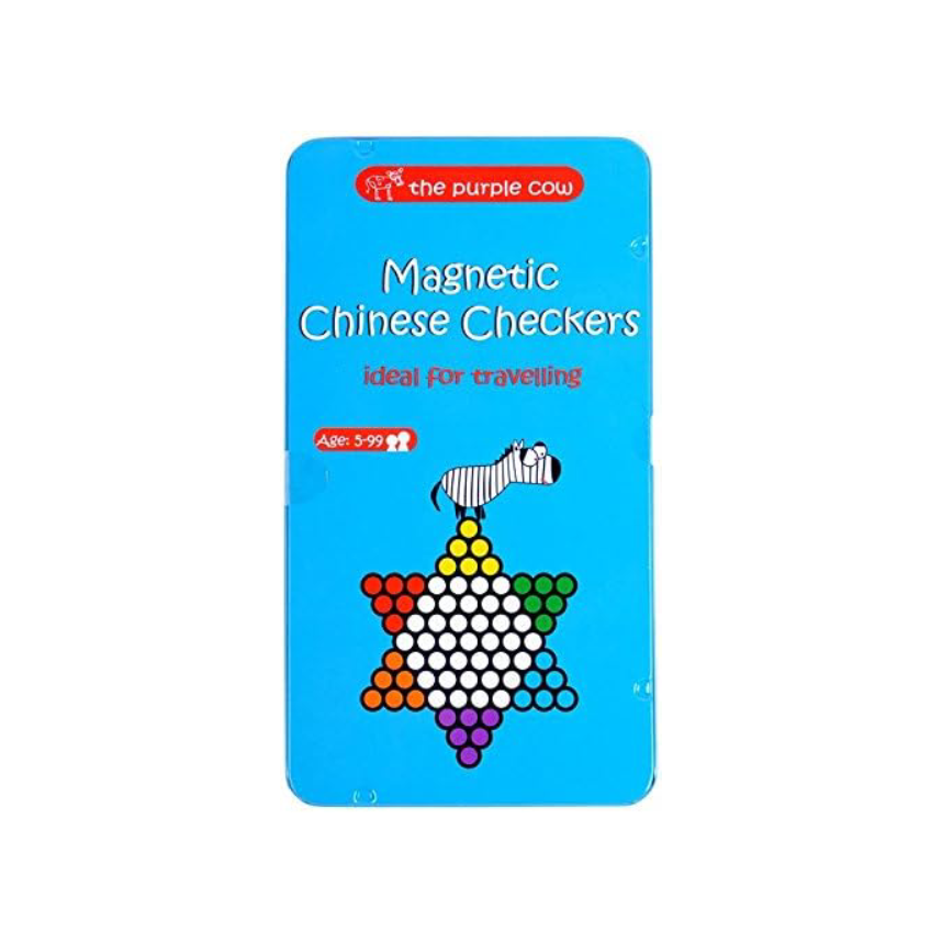 Purple Cow To Go Magnetic Travel Games: Chinese Checkers
