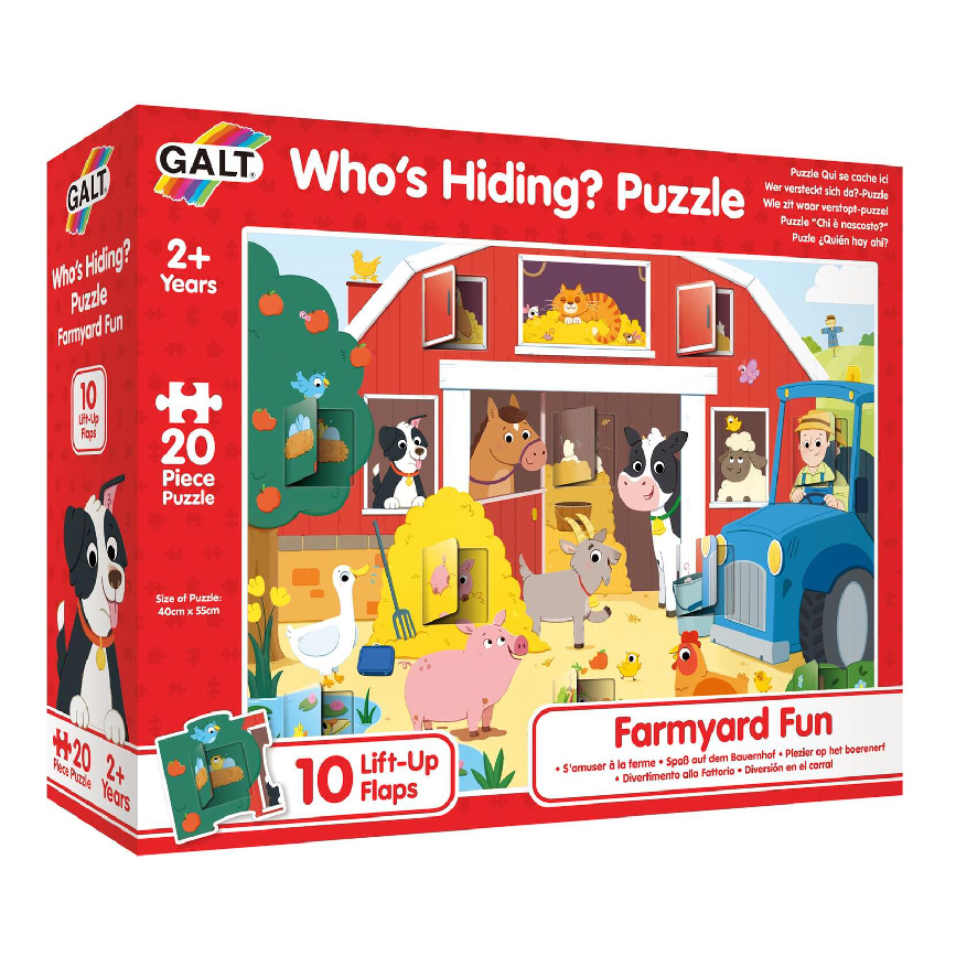 Galt Whos Hiding Puzzles: Farmyard Fun
