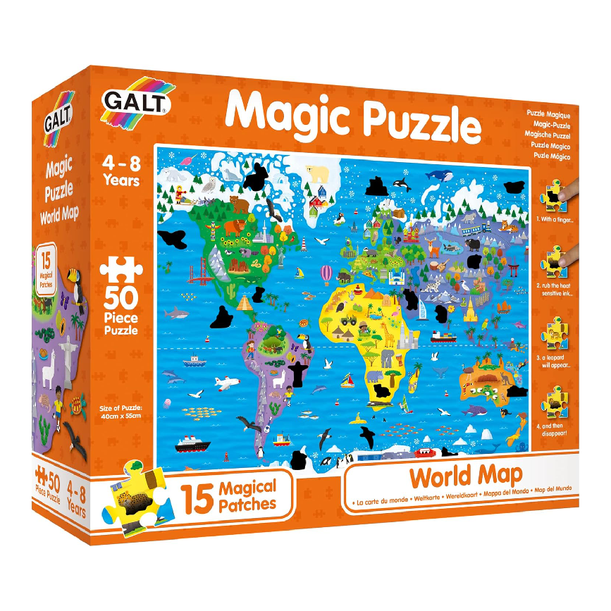 Galt Magic Puzzle: World Map