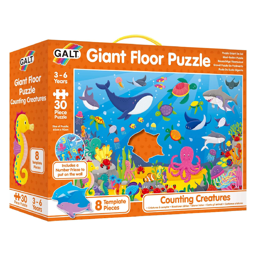 Galt Giant Floor Puzzles: Counting Creatures