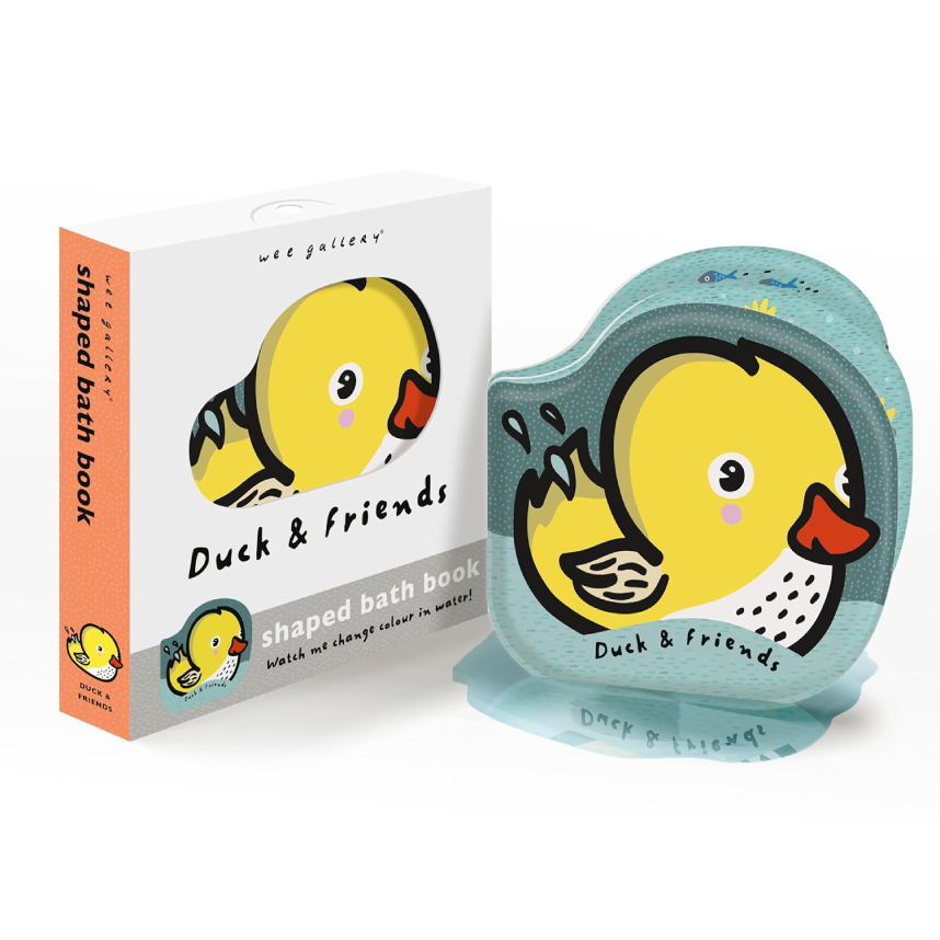 Wee Gallery Shaped Bath Book: Duck And Friends