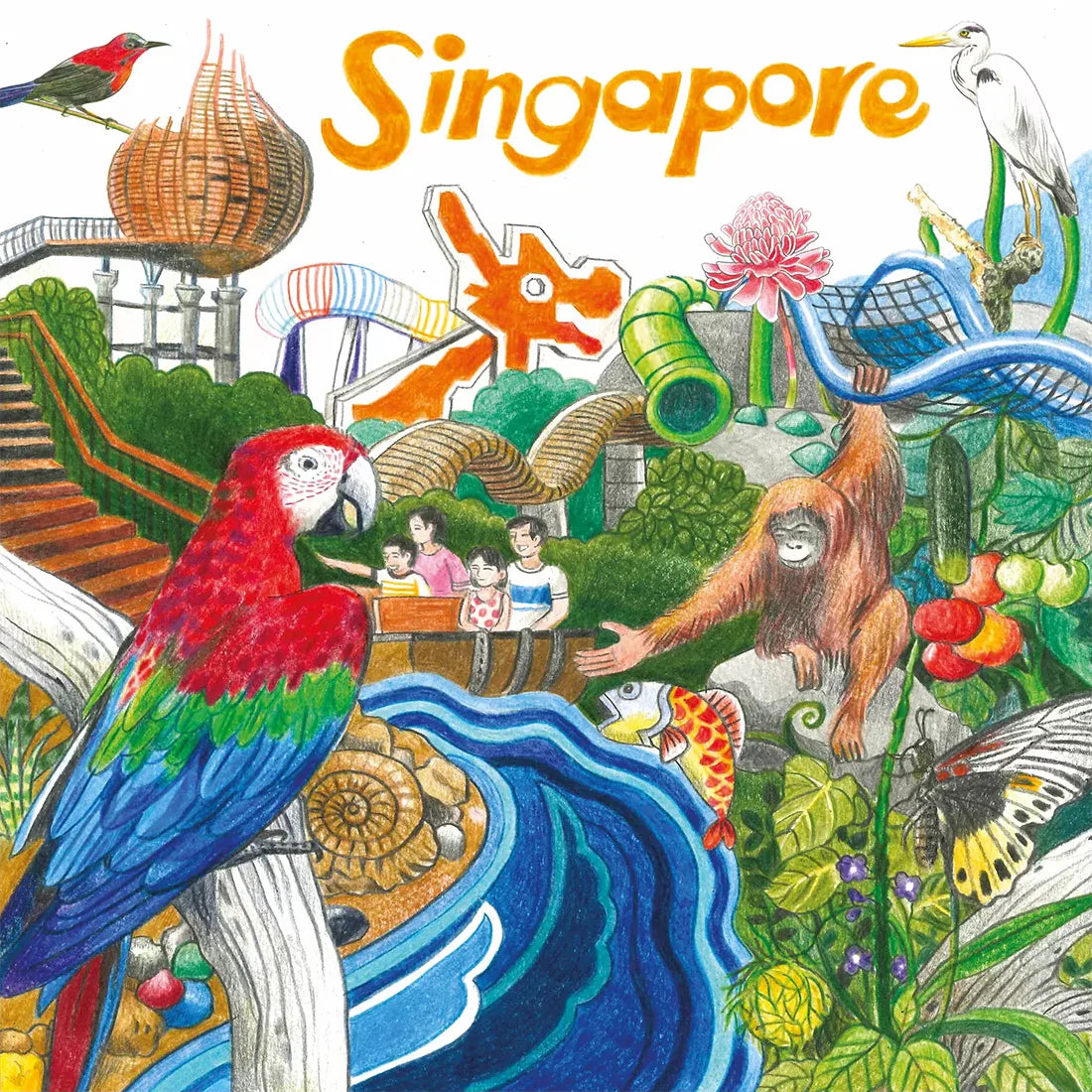 Singapore 100-piece Jigsaw Puzzle: Out & About Nature