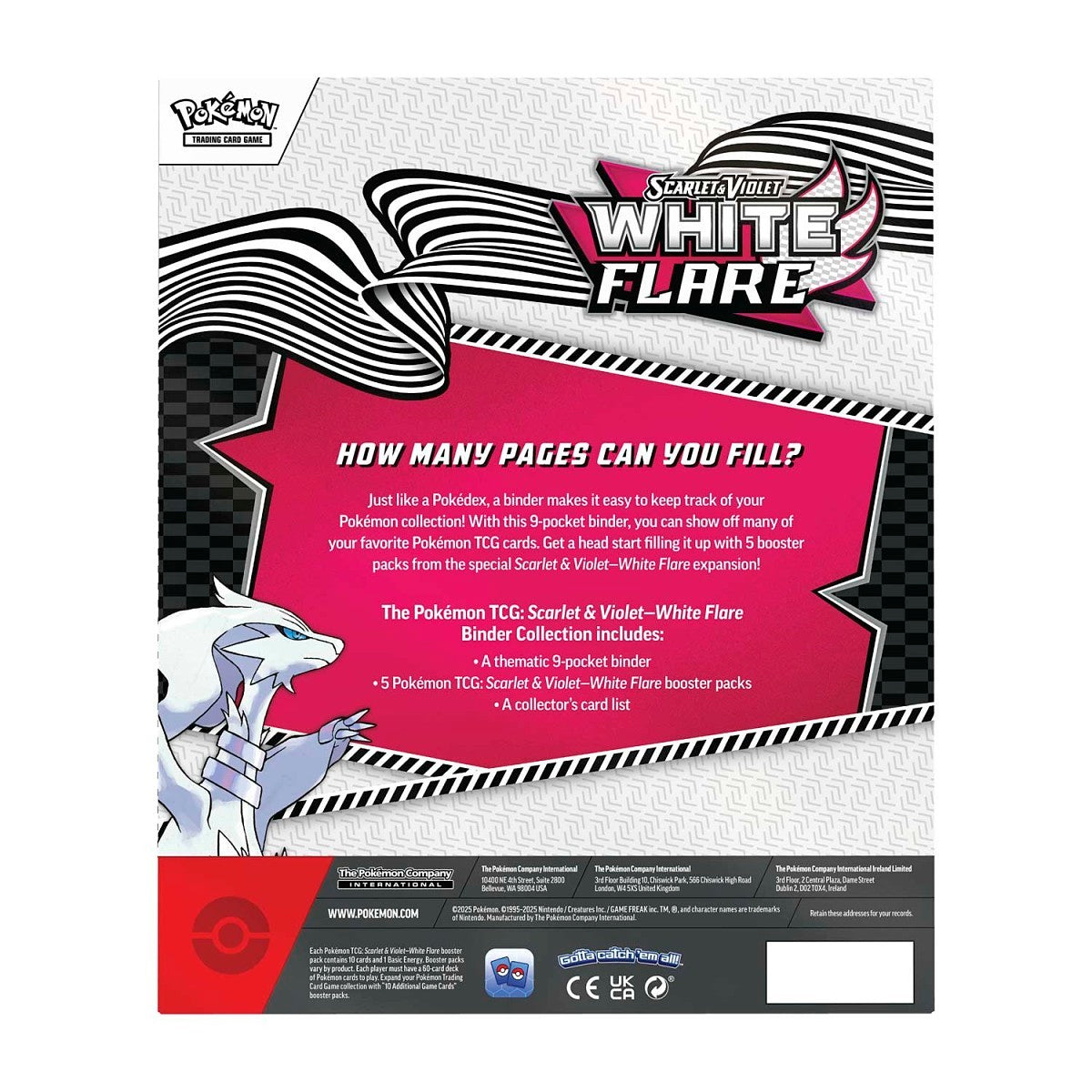 Pokemon TCG SV10.5 White Flare Binder Collection