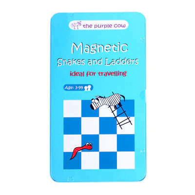 Purple Cow To Go Magnetic Travel Games: Snakes & Ladders
