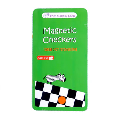 Purple Cow To Go Magnetic Travel Games: Checkers