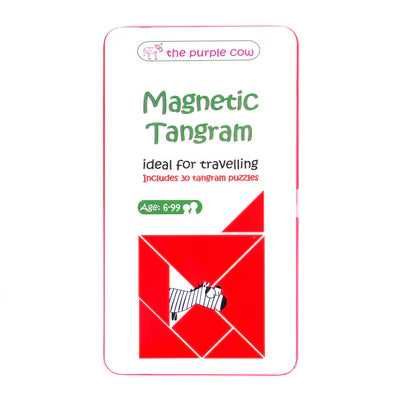 Purple Cow To Go Magnetic Travel Games: Tangram