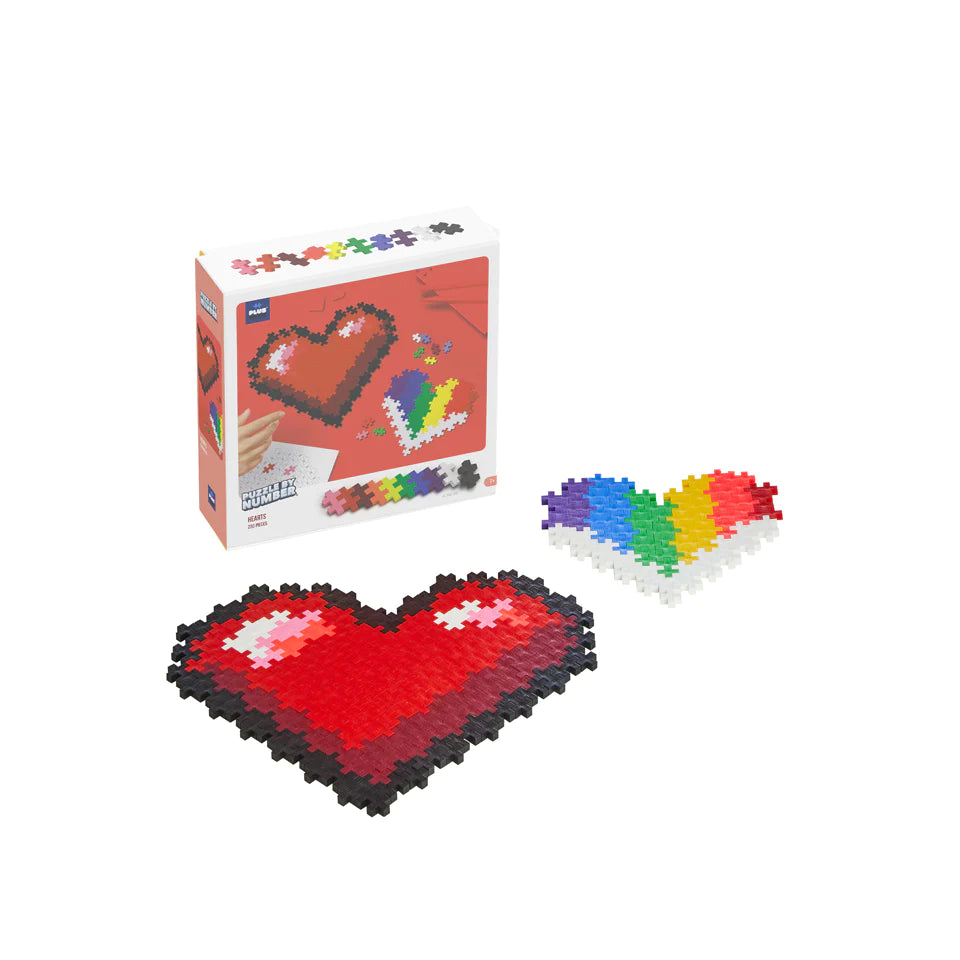 Plus-Plus Puzzle By Number Hearts 250pcs