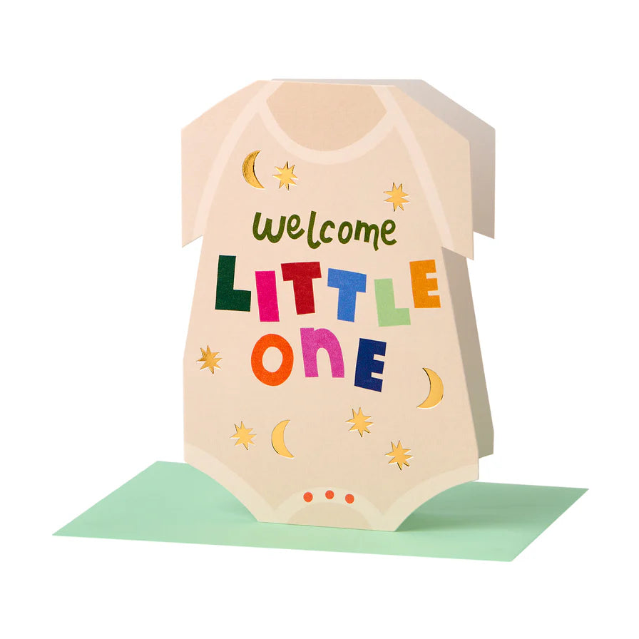 Raspberry Blossom Welcome Little One Baby Grow