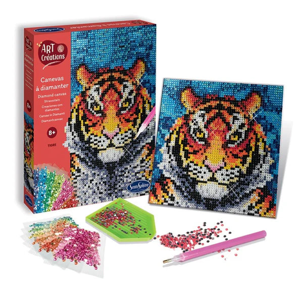 Sentosphere Art & Creations Diamond Canvas: Tiger