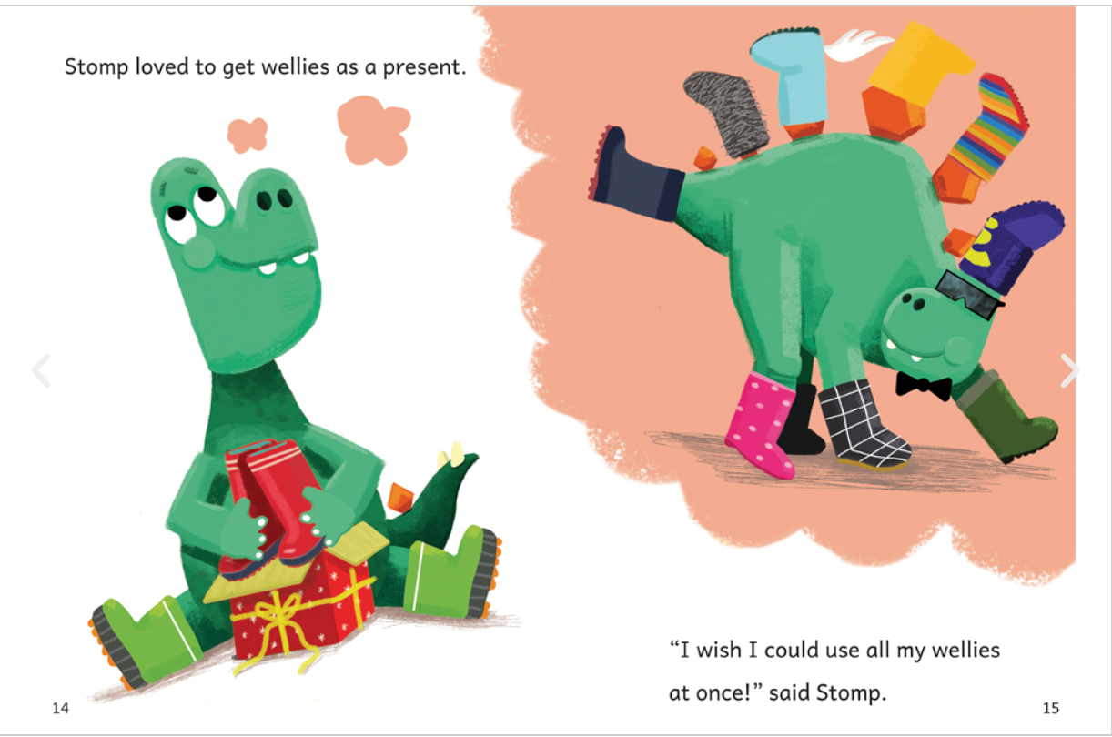 Maverick Early Reader Blue (Level 4): Dinosaurs In Wellies