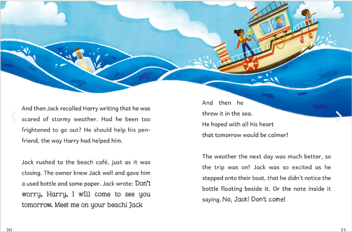 Maverick Early Reader White (Level 10): Message In A Bottle