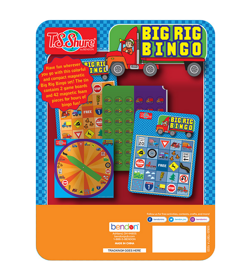 TS Shure Mini Magnetic Tin: Big Rig Bingo – The Toy Folks