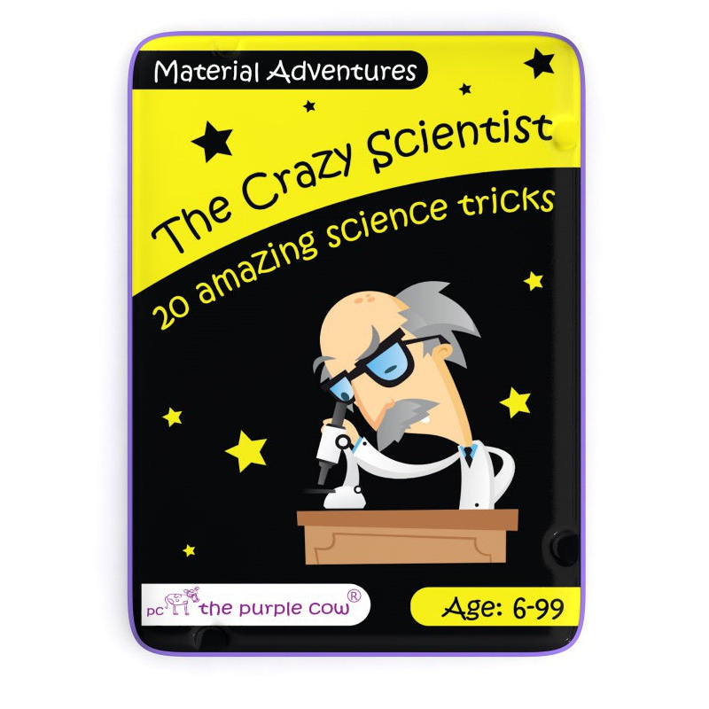 Purple Cow Crazy Scientist Activity Cards: Material Adventure